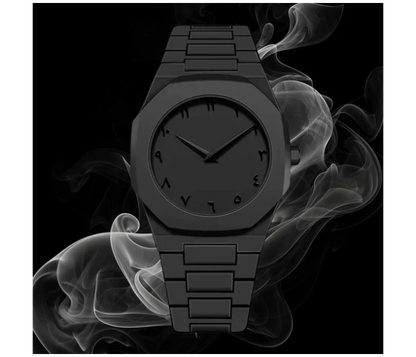 Arabic Aura Watch - Full Black Edition
