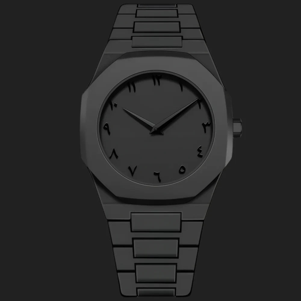 Arabic Aura Watch - Full Black Edition