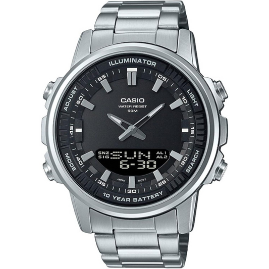 CASIO Stainless Steel Band Analog Digital Watch (Premium Quality)