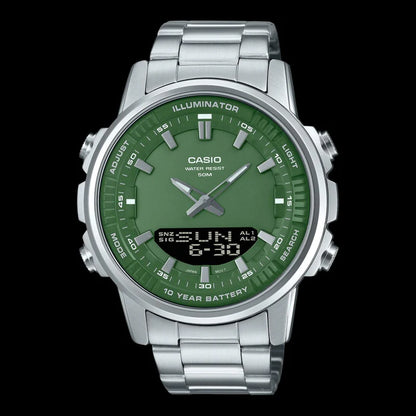 CASIO Stainless Steel Band Analog Digital Watch (Premium Quality)